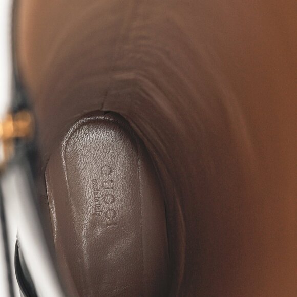 Gucci Rosie Black Elite Calf Leather Riding Boots - Picture 12 of 14